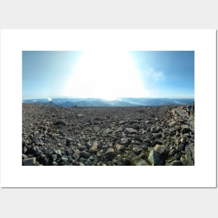 The summit panorama - Ben Nevis, Highlands of Scotland Posters and Art